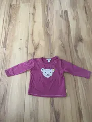Vorschaubild 2 von Kinder Langarmshirt Gr. 74 Rosa Teddybär Applikation Casual