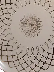 Vorschaubild 2 von Kaffeeservice 3tlg Tasse Untertasse Kuchenteller Vintage Beige