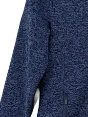 Vorschaubild 3 von Damen Fleecejacke Gr. 38 M Blau Sportlich Kapuze Reißverschluss