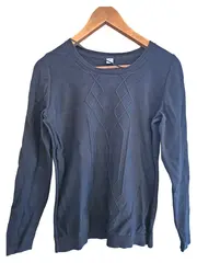 Vorschaubild 1 von Pullover Damen Gr. 38 Schwarz Casual Baumwolle Langarm