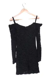 Vorschaubild 2 von Spitzenkleid Damen Gr. 38/M Schwarz Elegant Vintage Party