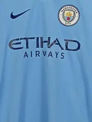 Vorschaubild 4 von Manchester City Fußball Trikot Herren S Blau Etihad Airways
