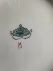 Vorschaubild 2 von Essteller Teller Weiß Porzellan Klassisch Rosenmuster 20cm