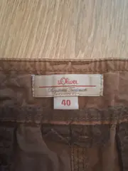 Vorschaubild 4 von Damen Stoffhose Gr. 40 Braun Casual Shorts