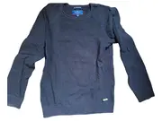 Vorschaubild 1 von Kinder Pullover Gr. 164 Blau Strukturmuster Strick Freizeit