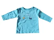 Vorschaubild 1 von Kinder Langarmshirt Blau Gr. 62 Casual Baumwolle