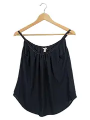 Vorschaubild 1 von Damen Top Gr. 32/XXS Schwarz Elegant Perlen Ärmellos Freizeit