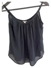 Vorschaubild 2 von Damen Top Gr. 32/XXS Schwarz Elegant Perlen Ärmellos Freizeit