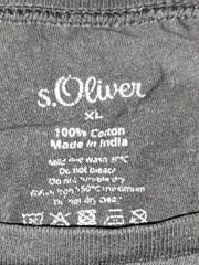 Vorschaubild 2 von Herren T-Shirt Schwarz Gr. 52/XL Casual Baumwolle