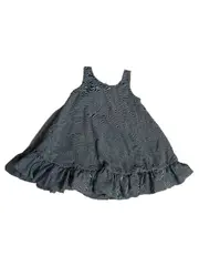 Vorschaubild 2 von Mädchen Sommerkleid Gr. 98 Blau Gestreift Maritim Rüschen
