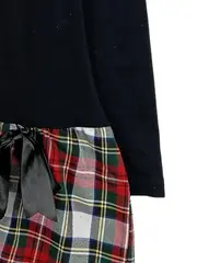 Vorschaubild 2 von Kinder Freizeitkleid Gr. 140 kariert schwarz mehrfarbig