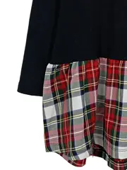 Vorschaubild 3 von Kinder Freizeitkleid Gr. 140 kariert schwarz mehrfarbig