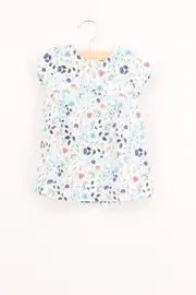 Vorschaubild 1 von Kinder Sommerkleid Gr. 92 Baumwolle Floral Mehrfarbig
