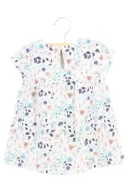 Vorschaubild 2 von Kinder Sommerkleid Gr. 92 Baumwolle Floral Mehrfarbig