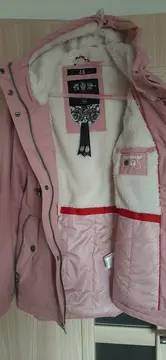 Vorschaubild 5 von Damen Winterjacke Steppjacke Kapuze Rosa Gr. M Teddyfutter