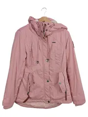 Vorschaubild 1 von Damen Winterjacke Steppjacke Kapuze Rosa Gr. M Teddyfutter