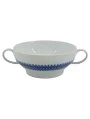 Vorschaubild 1 von Thomas Germany Suppentasse mit Henkel Porzellan Blau Weiß Klassisch