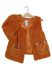 Vorschaubild 1 von Rachel Ashwell Shabby Chic Fellweste mit Mütze Fuchs Gr. 128 Orange