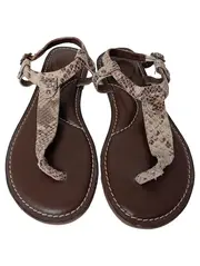 Vorschaubild 2 von Damen Outdoorsandalen Gr. 38 Braun Tierdruck Casual Sandalen