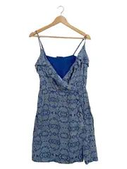 Vorschaubild 1 von EDC Damen Sommerkleid Gr. 36 S Blau Blumenmuster Viskose