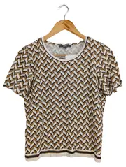 Vorschaubild 1 von Damen T-Shirt Gr. 36/S Mehrfarbig Casual Grafisches Muster