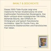 Vorschaubild 4 von Puzzle 1000 Teile Paris Boulangerie Eiffelturm NEU