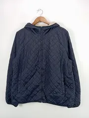 Vorschaubild 4 von Damen Steppjacke mit Kapuze Gr. 42/XL Blau Gesteppt Casual