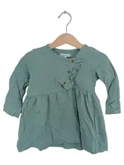 Vorschaubild 1 von Mädchen Freizeitkleid Gr. 80 Grün Casual Baumwolle
