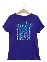 Vorschaubild 1 von Kinder T-Shirt Lila Gr. 128/137 Sportlich mit Logo