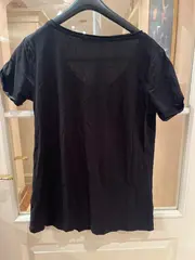 Vorschaubild 2 von Damen T-Shirt ROCK CHIC Gr. 38/M Schwarz Streetwear