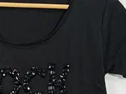 Vorschaubild 3 von Damen T-Shirt ROCK CHIC Gr. 38/M Schwarz Streetwear