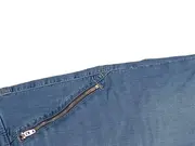 Vorschaubild 3 von Damen Capri Jeans Hose Blau Gr. 38 Casual Reißverschluss-Details