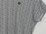 Vorschaubild 3 von Damen T-Shirt Grau Grafik Muster Gr. 38/M Casual Baumwolle