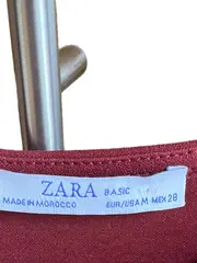 Vorschaubild 6 von Damen T-Shirt Rot Halbarm Reißverschluss Gr. 38/M Freizeit