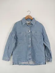 Vorschaubild 2 von Damen Jeansjacke Gr. 34/XS Blau Casual Baumwolle