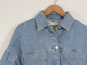 Vorschaubild 3 von Damen Jeansjacke Gr. 34/XS Blau Casual Baumwolle