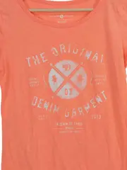 Vorschaubild 2 von Damen T-Shirt Orange Gr. 36/S Casual Print