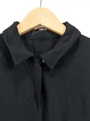 Vorschaubild 4 von Damen Bluse Schwarz Gr. 36/S Casual Kurzarm Viskose