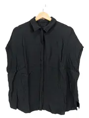 Vorschaubild 1 von Damen Bluse Schwarz Gr. 36/S Casual Kurzarm Viskose