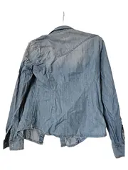 Vorschaubild 2 von Damen Jeansjacke Gr. 36 Blau Nieten Langarm Casual