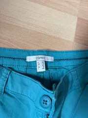 Vorschaubild 3 von Damen Shorts Gr. 38 Türkis Casual Baumwolle Sommer Hose