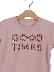 Vorschaubild 2 von Mädchen Pullover Good Times Pailletten Rosa Gr. 92-98