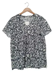 Vorschaubild 1 von Damen Bluse Blumenmuster Gr. 40 Mehrfarbig Casual