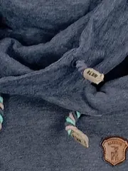 Vorschaubild 3 von Damen Hoodie Kapuzenpullover Gr. S Blau Meliert Schalkragen