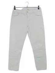 Vorschaubild 1 von Damen Jeans Straight Leg Gr. 44 Weiß Casual Baumwolle