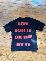 Vorschaubild 2 von Herren T-Shirt Streetwear Schwarz Gr. S mit Print