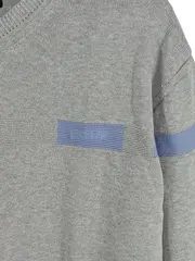 Vorschaubild 3 von Herren Pullover V-Ausschnitt Grau Gr. 50/L Baumwolle Casual