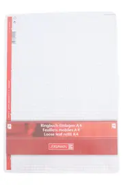 Vorschaubild 1 von Ringbuch-Einlagen A4 kariert 5x5 50 Blatt Schulheft weiß Kinder