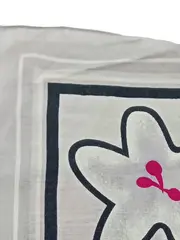 Vorschaubild 4 von Damen Halstuch Tuch Baumwolle Blumenmuster Mehrfarbig 45x45 cm