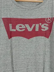 Vorschaubild 2 von Damen T-Shirt Logo Print Grau Gr. 36/S Baumwolle Casual